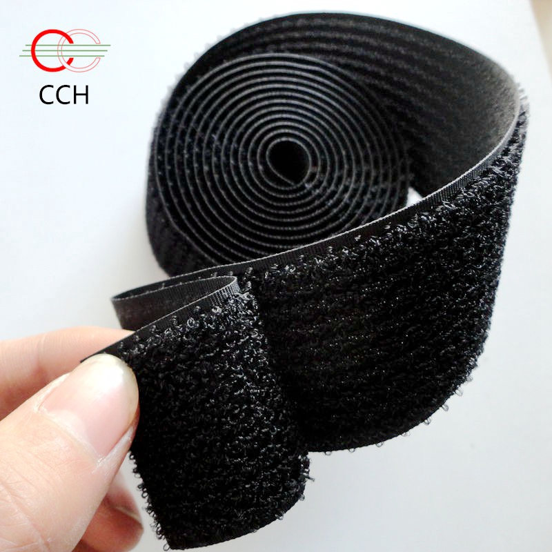 hook and loop tape black