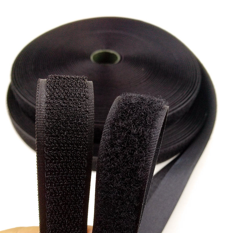 black sew on hook and loop tape