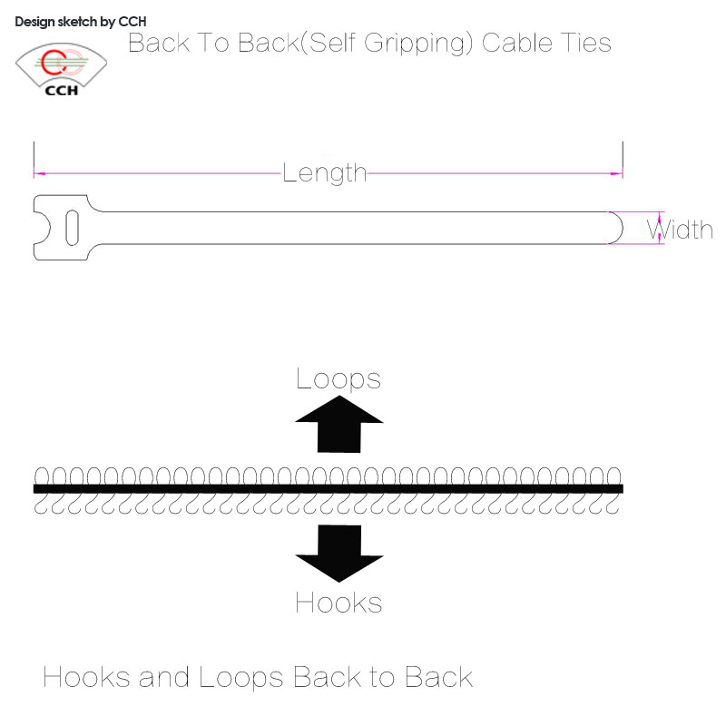 adhesive hook and loop cable wraps