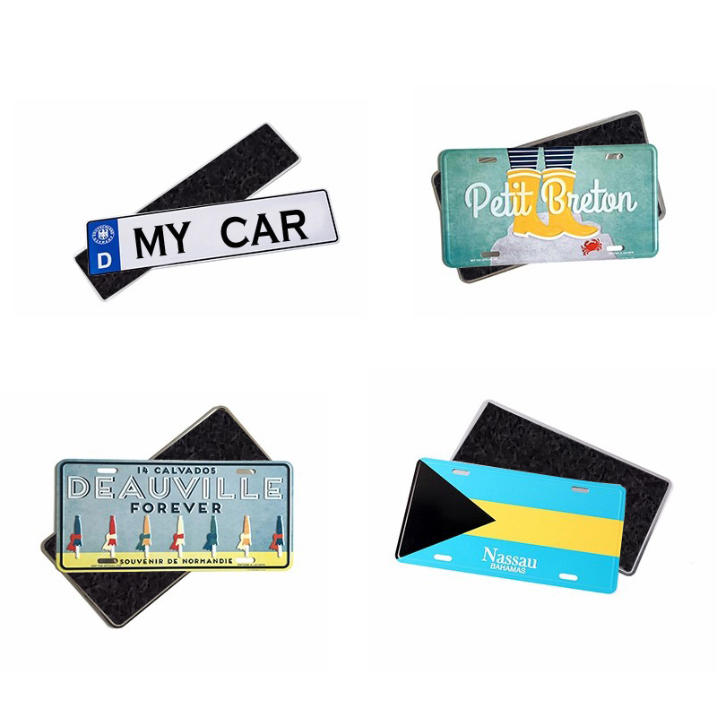2pcs License Plate Holder Velcro Frameless Car License Plate Holder Car  License